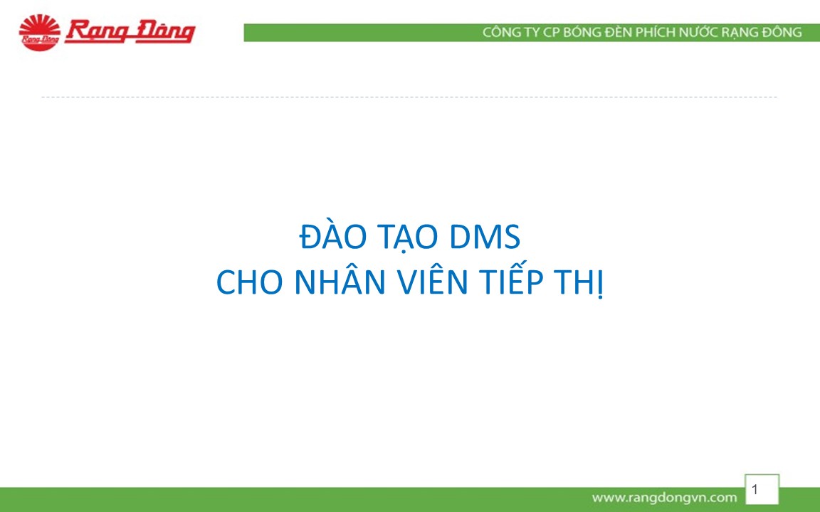 DMS - Chức năng nhiệm vụ tiếp thị