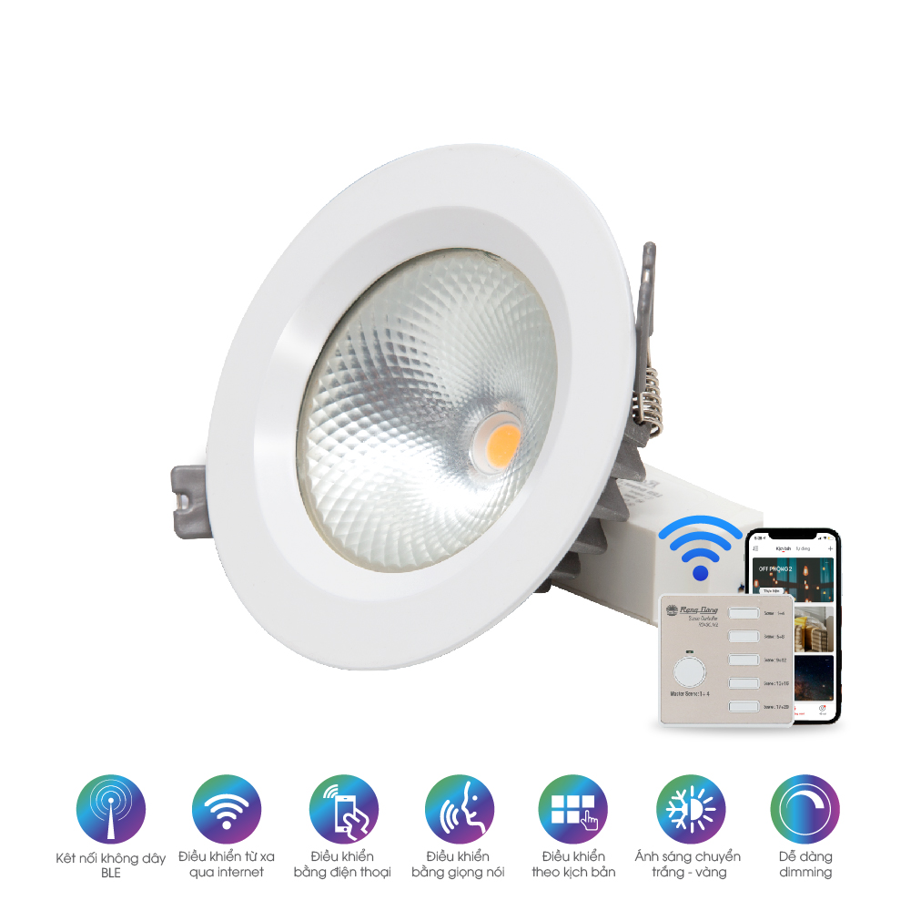 Vilas - Đèn LED Downlight đổi màu AT14.RF 110/12W