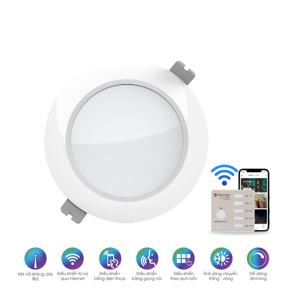 Vilas - Đèn LED Downlight đổi màu AT14.RF 110/12W