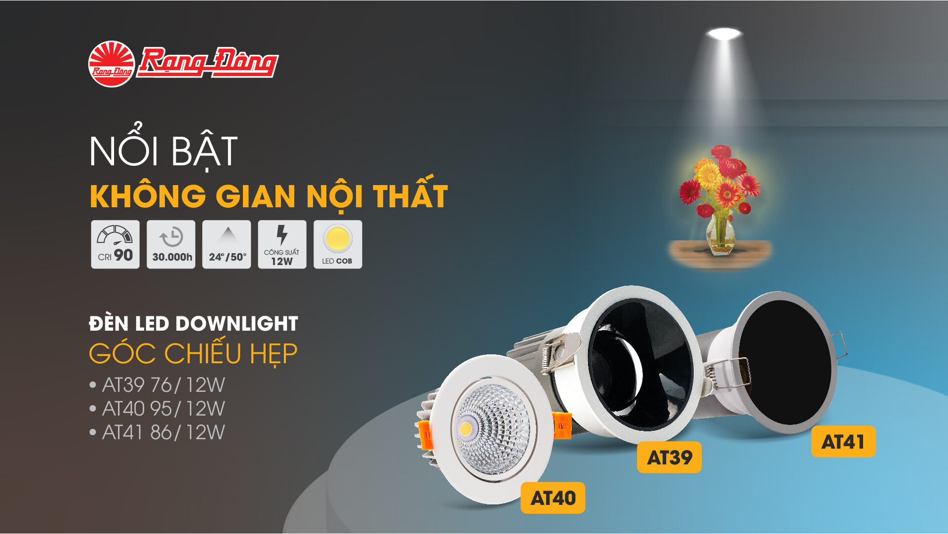 Đào tạo sản phẩm downlight AT40