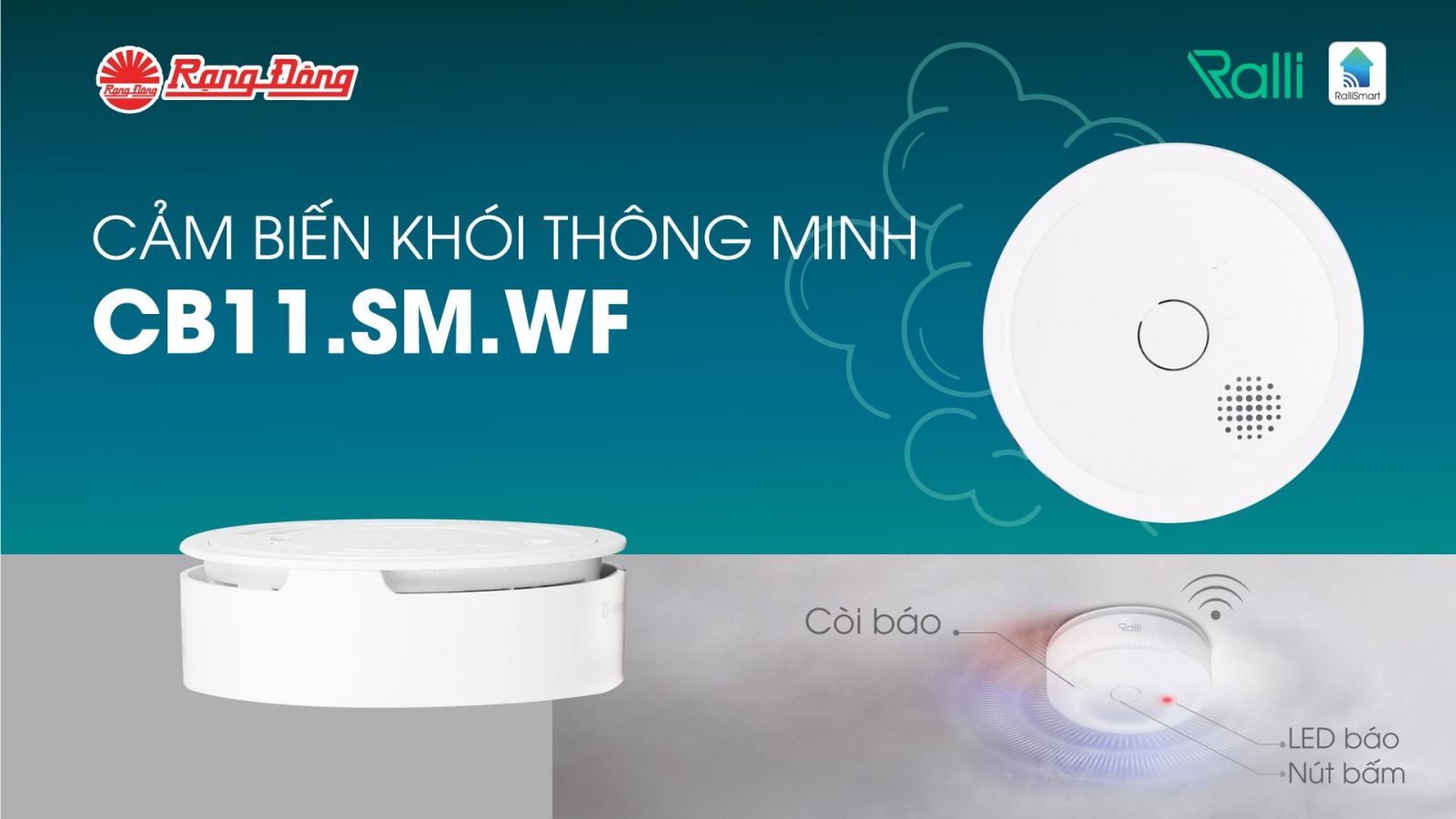 Đào tạo cảm biến khói wifi CB11.SM.WF